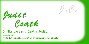 judit csath business card